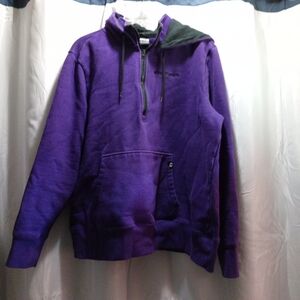 Polaris Purple Hoodie Size XL Pullover Hoodie With Quart Zip.